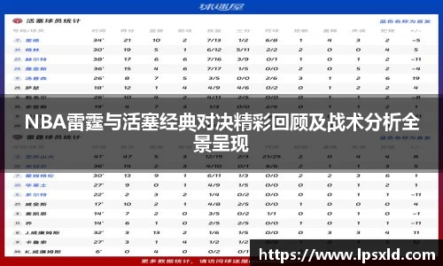v66NBA雷霆与活塞经典对决精彩回顾及战术分析全景呈现